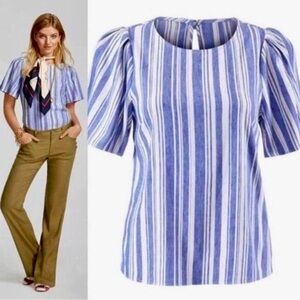 CAbi Wing Top Linen Blouse #5343